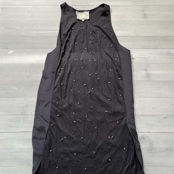 3.1 Phillip Lim Blue Beaded Shift Dress XS/0 - Picture 2 of 7